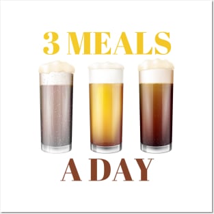 3 Meals A Day Posters and Art